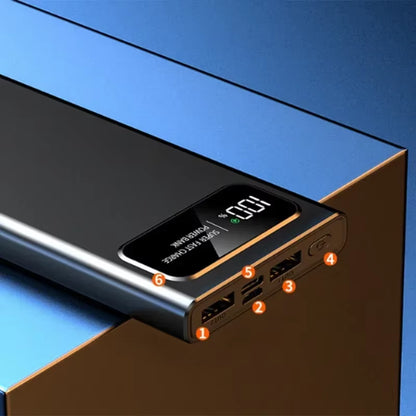 200000Mah 120W Powerbank Super Fast Charging Battery High Capacity Digital Display Power Bank for Iphone Samsung Huawei